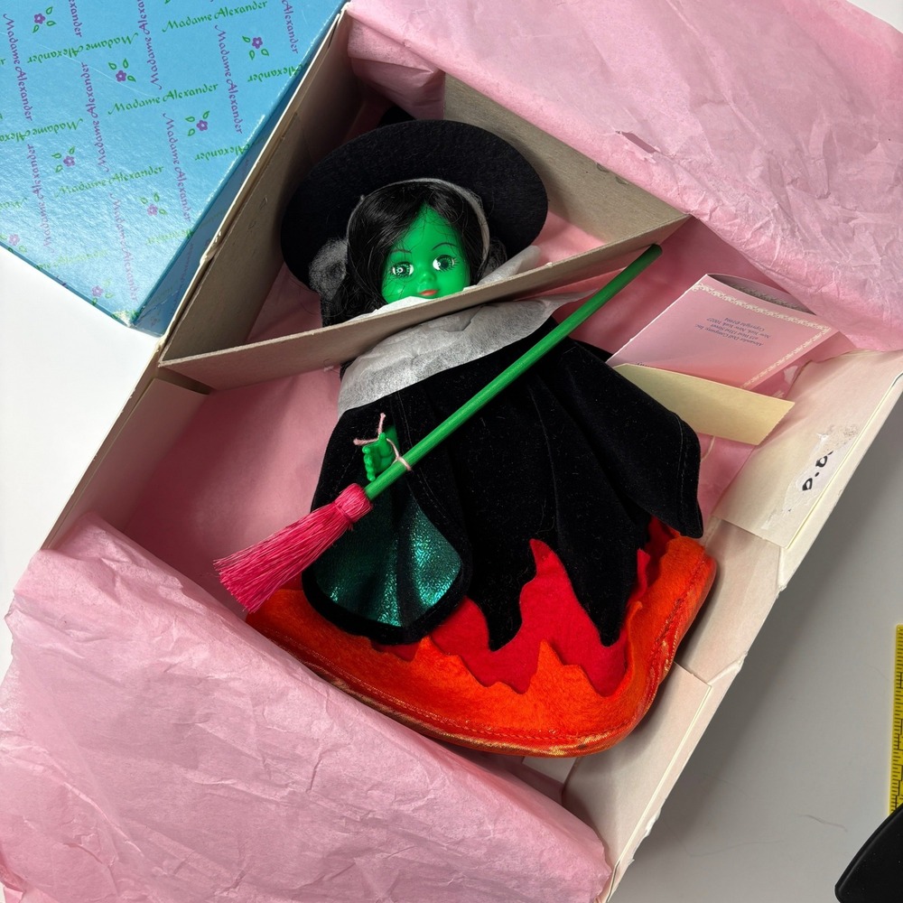Madame Alexander '94‎ Wicked Witch of the West Doll Wizard of Oz Tags & Box 8.5"